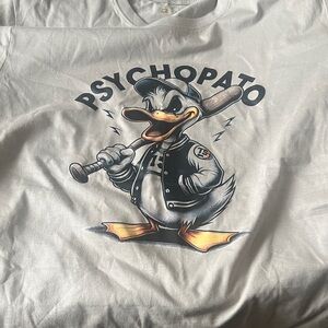 Vamvaki Graphic Duck T-Shirt baseball theme